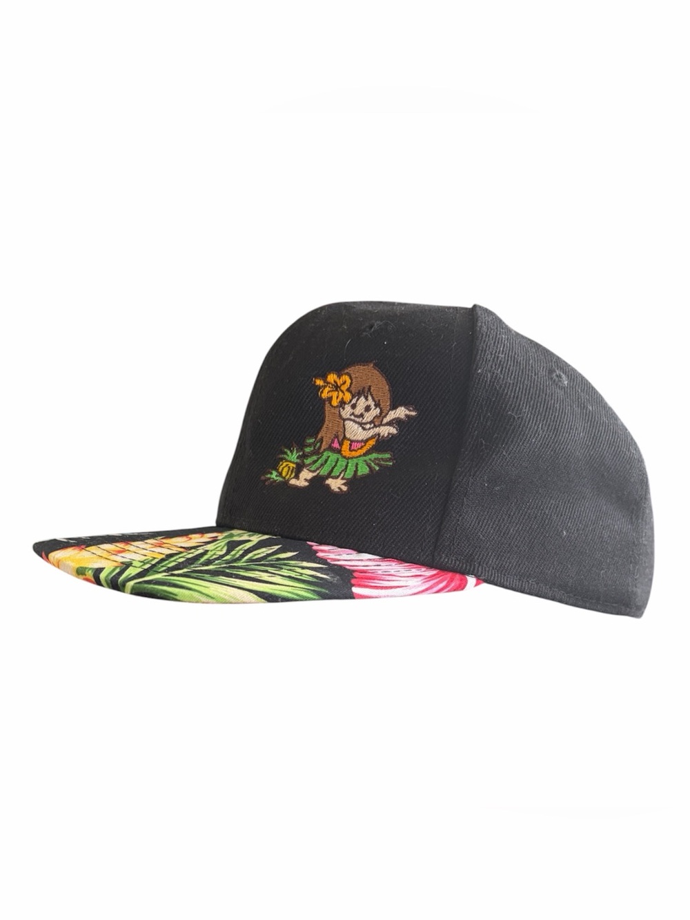 Hula Baby&Co. Island-Inspired With Embroidered Hula Dancer & Palms
